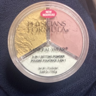 Physicians Formula Mineral Wear 3-in-1 Setting Powder in Set/Bright/Bake NeW