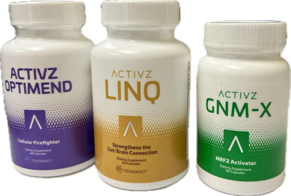 ACTIVZ TRIFECTA 3 bottle set 1 LINQ + 1 GNMX + 1 OPTIMEND - Image 1 of 1