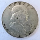 US Coin Half Dollar 50c Franklin 1963D Circulated