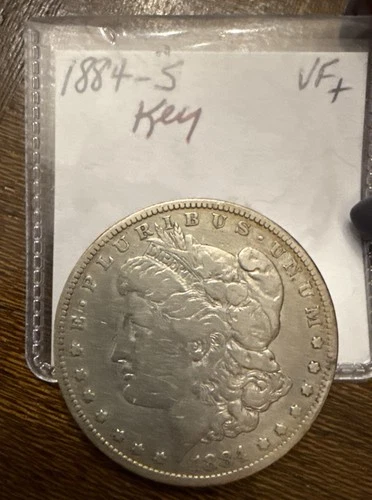 1884 S Morgan Dollar  VF + *Key Date* Scarce- Rim Toning