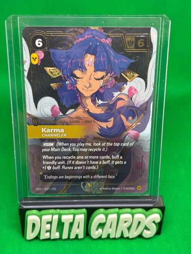 Karma Channeler | Signature Overnumber 237/221 | Riftbound Spiritforged ...