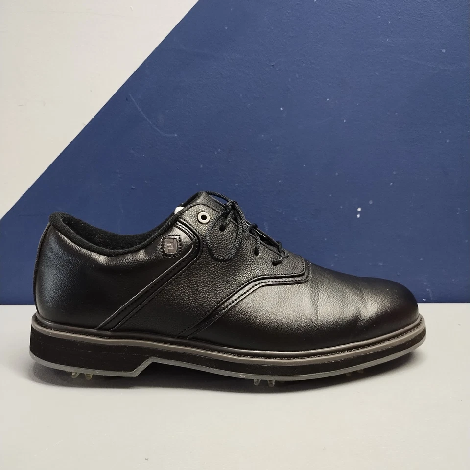 FootJoy FJ Originales Zapatos de Golf Para Hombre EE. UU. 8M Cuero Negro Atlético Con Cordones 57024 Foto 4 de 4