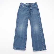 Abercrombie Fitch Jeans Kids Boys 12 Regular Straight Button Fly Blue Denim