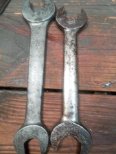2x Antique J.H Williams Wrenches. Crazy Sizing On Plated And A #34. Little Rough