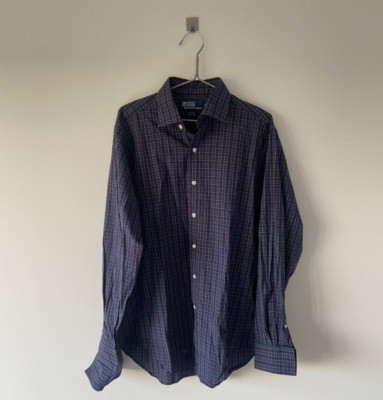 Polo Ralph Lauren Vintage Philip Baumwolle Langarm Hemd mit Knopfleiste Herre...