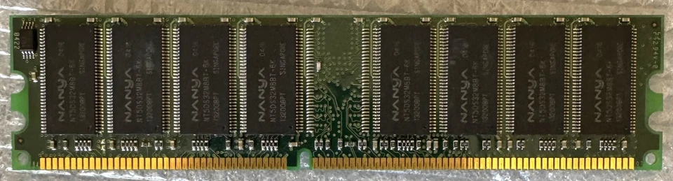 Nanya 512MB 333 MHz DIMM (PC-2700U DDR Memory NT512D64S8HB1G-6K) - Image 2 of 2