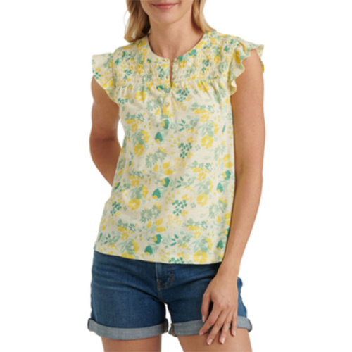 Lucky Brand Women's L Yellow Floral 