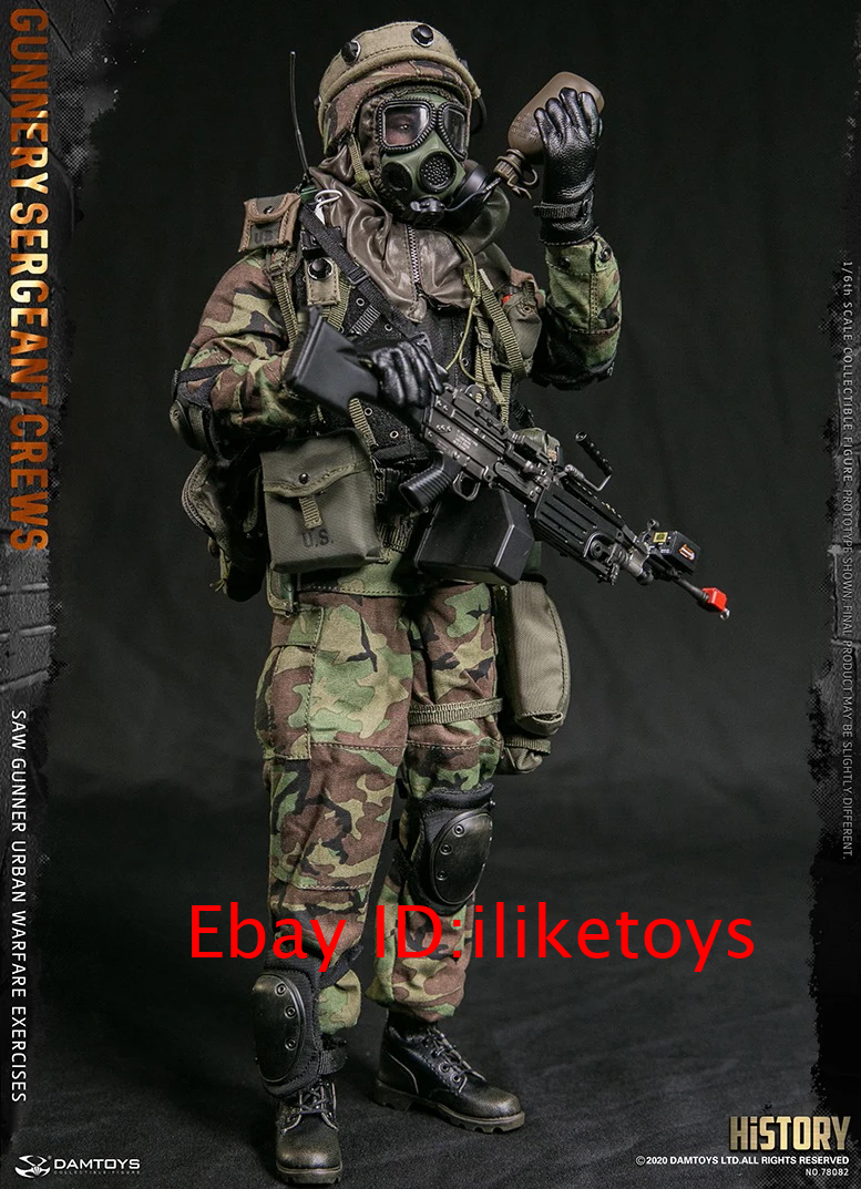 ミリタリー 1/6MARINE CORPS GUNNERY SERGEANT CRRWS DAMToys Gunnery Sergeant Crews Marine Corps Soldier 1/6