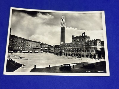 SIENA IL CAMPO - Vintage Black and White Postcard
