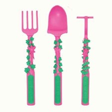 Constructive Eating Garden Fairy Utensils - Set of 3 - New