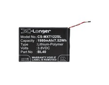 Replacement Battery For Motorola 3.8v 1980mAh / 7.52Wh Mobile, SmartPhone Batter