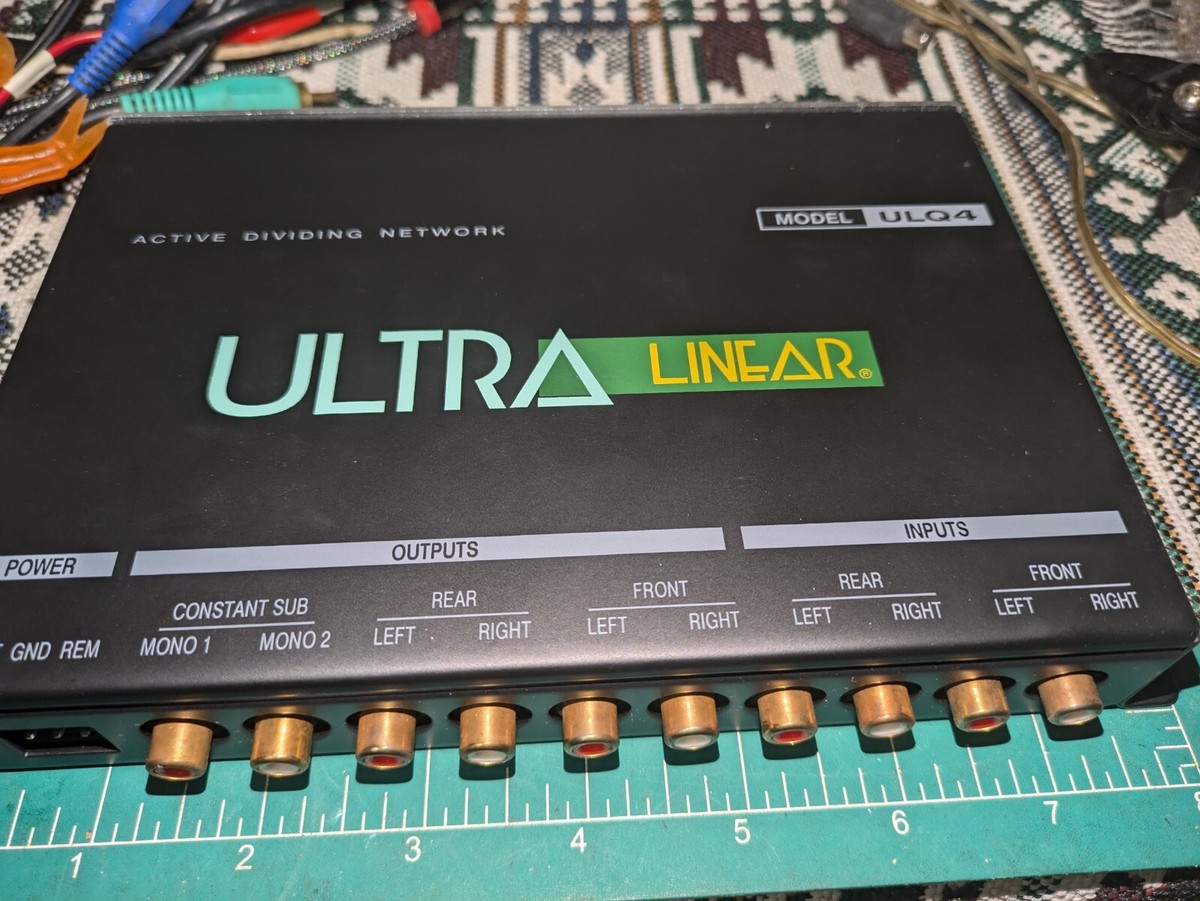 Rare VTG Ultra Linear ULQ4 3 Way Electronic Crossover Old School