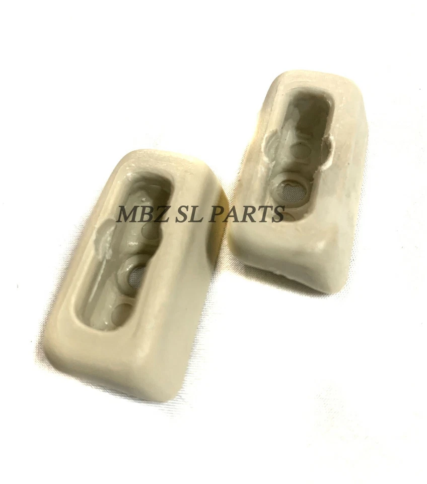2 Clip para parasol hembra BEIGE W107 R107 380SL 450SL 560SL Mercedes Benz OFERTA Foto 4 de 4