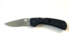 Spyderco C16PSBK Wayne Goddard Large Folding Knife ATS-55 Japan 1997