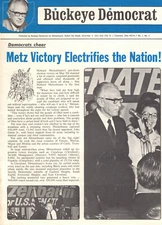 1976 Ohio US Senator Howard Metzenbaum campaign brochure w/many endorsements