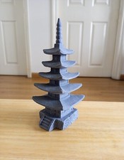 Chureito Japanese Pagoda, Miniature Fairy Garden Pagoda, Concrete Japan pagoda