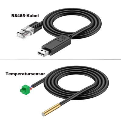 Batterietemperatursensor Epever Monitoradapter RS485/USB-Kommunikationskabel