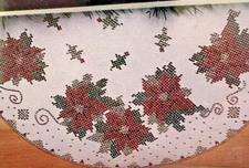 Vintage Christmas Designs Sequin Art Kit #33236 Christmas Holiday Poinsettias