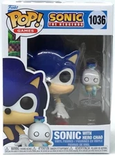 Funko Pop! Sonic The Hedgehog Sonic with Hero Chao #1036 with Protector In-Stock