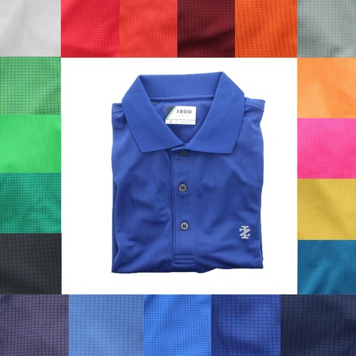 Polo Shirt Performance Grid Golf Shirt 