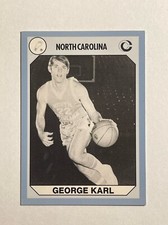 1990 Collegiate Collection #175 George Karl card, North Carolina Tar Heels HOF