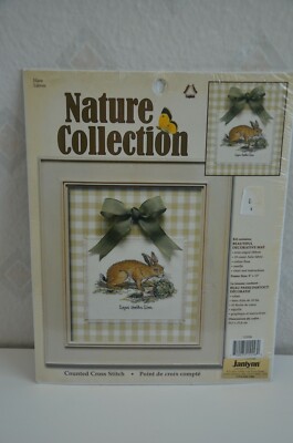 y⭐︎Rabbit Rabbit counted cross stitch kit by Nature Collection #115558