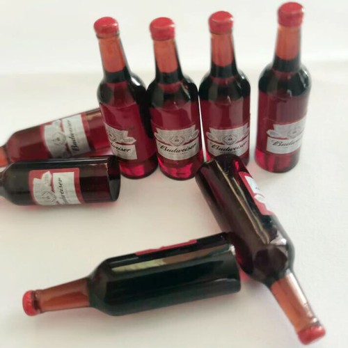 1 SET 1/6 Scale Dollhouse Miniature Bud Beer Bottles with Boxes Alcohol Drink - Picture 7 of 7