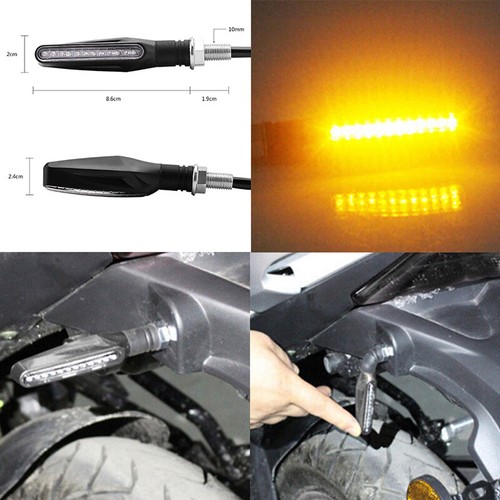 Universal Motorcycle Motorbike LED Turn Signal Indicator Binker Lamp Light .7H - Picture 2 of 11