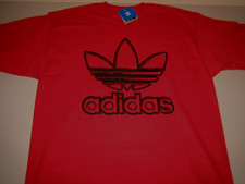 Adidas Originals Trefoil Scribble Graphic T-Shirt Vivid Red/Black Men's XL BNWT