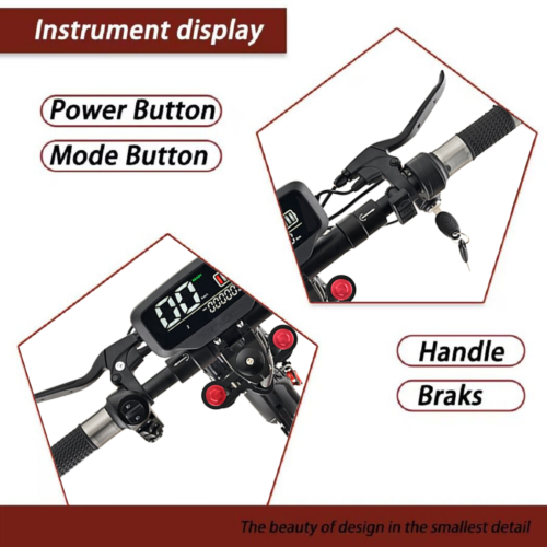 Electric Scooter 4000W Portable 80KM/H Off Road e-Bike Foldable Adult Portable - Picture 9 of 36
