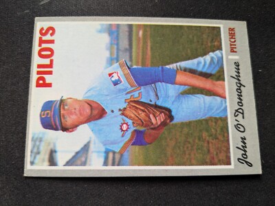 1970 Topps Baseball Card # 441 John O'Donoghue - Seattle Pilots (VG/EX)