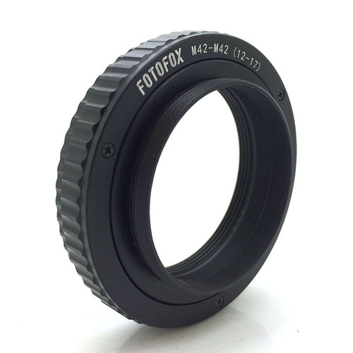 Brass M42 to M42 12-17mm Adjustable Focusing Helicoid Adapter Macro Tube M42-M42 - Picture 4 of 12