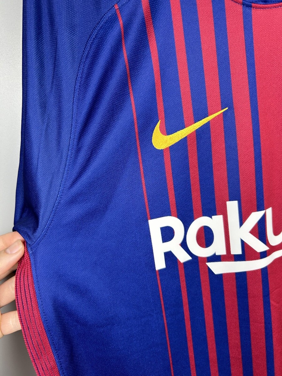 BARCELONA 2017 2018 HOME SHIRT JERSEY #8 A.INIESTA NIKE
