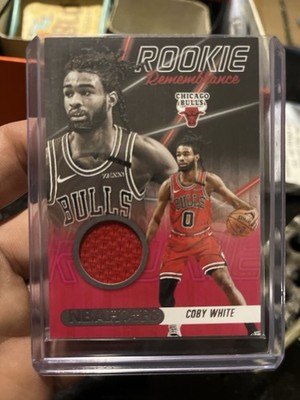 2020-21 Panini NBA Hoops Coby White Rookie Remembrance Jersey Patch SS-8 Bulls