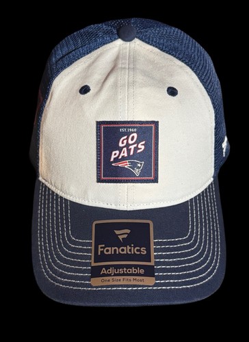 New England Mütze "Go Pats" verstellbar großes Logo Einheitsgröße