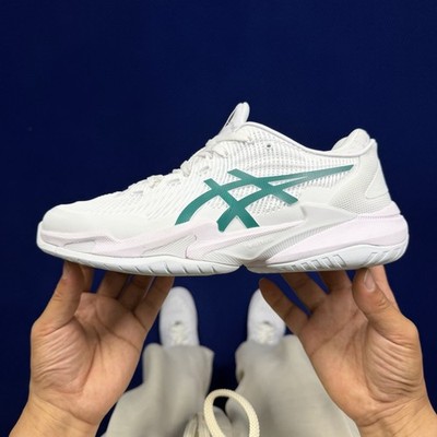 ASICS Court FF 3 Novak White Pitch Green 1041A361-100 New Men's 4-11