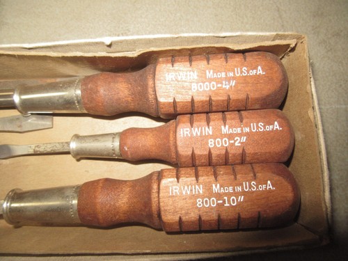 7 Vtg unused Irwin Nu-Series Screwdrivers Set w/original box 1 is unbranded READ - Picture 2 of 20
