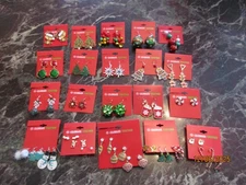 Lot 20 Assorted Celebrate Together Christmas Holiday Earrings Xmas Earring Lot 2