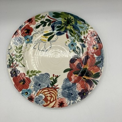 Anthropologie Estudio Flores Sissinghurst Castle Floral Dinner Plate 10.5 NEW