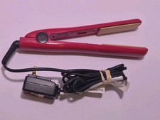 CHI 1 inch Ceramic Hair Iron Straightener - Red -Tested -Works