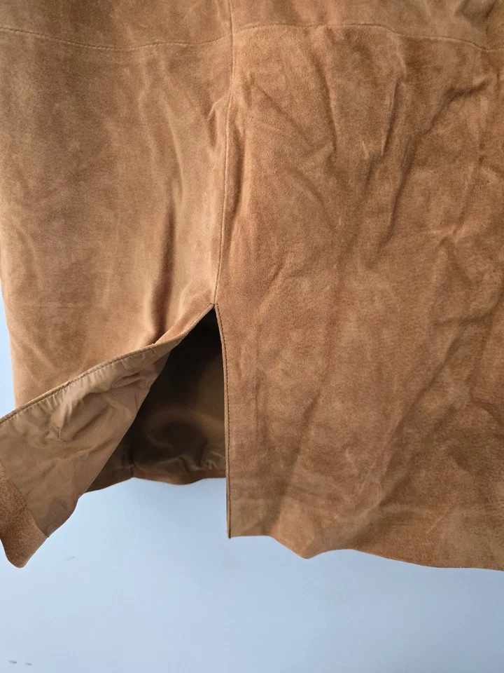 复古 Hunt Club 麂皮绒皮裙 20 码内衬乡村舞蹈西部  — 第 3/4 张图片