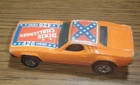 Vintage Hot Wheels Blackwall 1981 Dixie Challenger Die-Cast Car w/ Flag On Roof