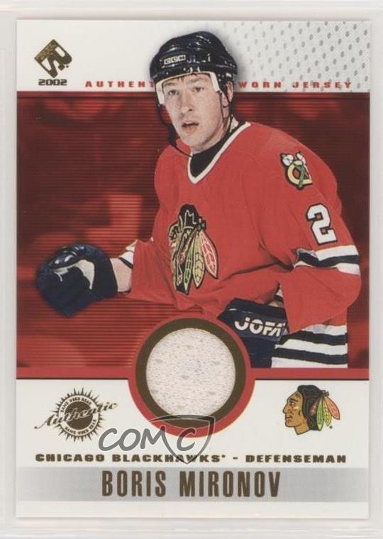 2001-02 Pacific Private Stock Game-Used Gear Boris Mironov #23 yc8