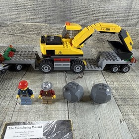 LEGO- CITY- EXCAVATOR TRANSPORTER- 4203- 100% COMPLETE No Box/Manual Read Descri