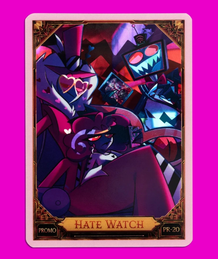 カード・フォト・ブロマイド Hazbinhotel pink cracked ice Hate watch HATE WATCH Pink Cracked Ice Promo Hazbin Hotel PR-20 LIMITED