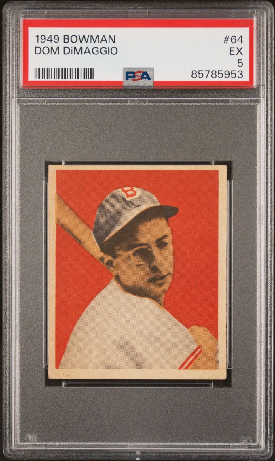 1949 Bowman - #64 Dom DiMaggio - PSA 5 EX