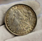 1882  US Morgan Silver Dollar $1 AU (Toned)