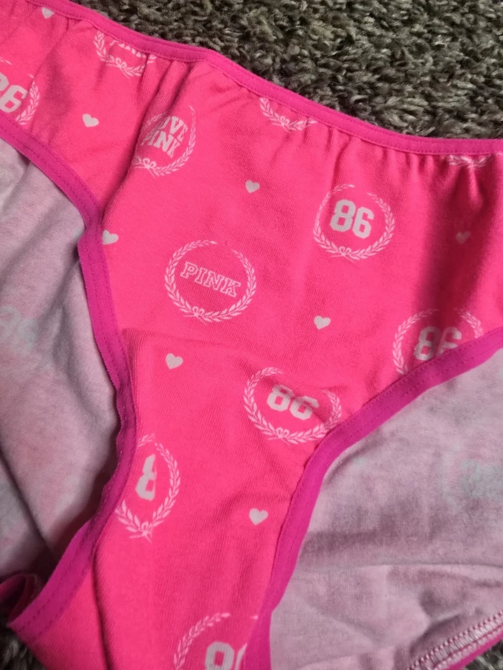 Vtg Pink Victoria Secret Panties Extra Low-Rise Bikini M Love Pink - Image 2 of 4