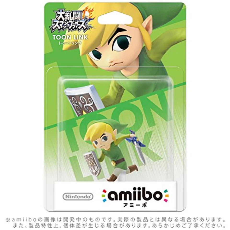 Toon Link Amiibo Super Smash Bros Legend Of Zelda Wii U Nintendo Switch F/S NEW - Image 2 of 4