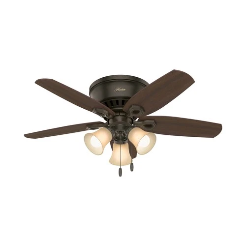 Hunter 42 inch Indoor Ceiling Fan with LED Lights - Bronze Ceiling Fan with P... - Picture 1 of 12